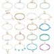 20PCS Boho Ocean Ankle Bracelets Beaded Shell Pearl Layered Beach Anklets For Women Foot Hand Chains Anklet Set Adjustable